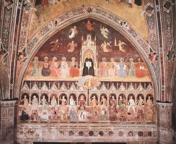  el Pintura al %C3%B3leo - Triunfo de Santo Tomás y Alegoría de las Ciencias Pintor del Quattrocento Andrea da Firenze